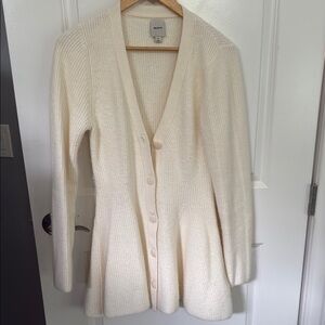 Maeve Cream Cardigan Sweater